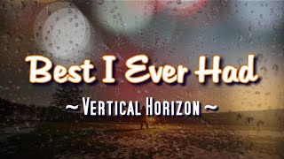 Best I Ever Had  KARAOKE VERSION  Vertical Horizon [upl. by Atram970]