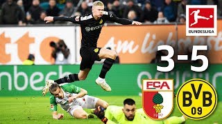 FC Augsburg vs Borussia Dortmund I 35 I Haaland HatTrick Leads BVB to Sensational Comeback [upl. by Atenek]