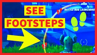 How to SEE FOOTSTEPS in Fortnite Visualize Sound Effects  Visual Audio EASY [upl. by Hacim]