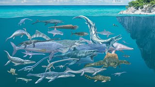 Prehistoric Sea Animals  Sea Monster Size Comparison  The Largest and Scariest Sea Predators [upl. by Kalle280]