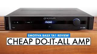 CHEAP AMP with DAC EMOTIVA Amplifier  BasX TA1 REVIEW [upl. by Nwahsat543]