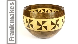 Segmented Walnut and Maple Bowl [upl. by Catina301]