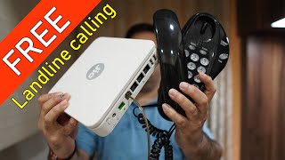 How to setup FREE Landline calling services JioFixedVoice on your JioFiber connection [upl. by Atram656]