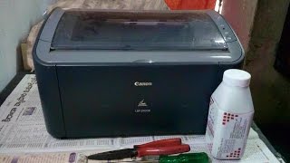 How to refill toner cartridge canon lbp 2900 [upl. by Pedaiah]