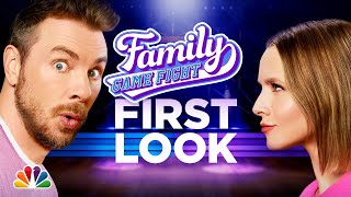 Kristen Bell v Dax Shepard  Family Game Fight  NBC [upl. by Helali293]