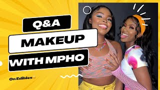 Doing mphopink ‘s makeup  qampa  on edibles🫣  chaotic [upl. by Simetra]