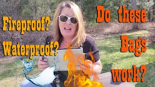 Fireproof amp Waterproof Document Bags Test  Does it work [upl. by Shara]