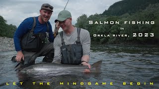 Salmon fishing in Orkla river Norway 2023  Laksefiske i Orkla 2023 [upl. by Africa]