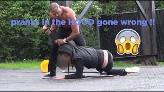 Pranks in the HOOD gone WRONG  Compilation  Prankster gets beaten [upl. by Dexter]