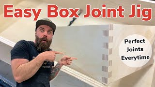 Easy Box Joint Jig  How To Make Box Joints [upl. by Selyn]