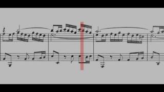 BWV 593  Organ Concerto in A Minor Scrolling [upl. by Ednutabab]