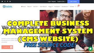 Complete Business Management System CMS Website Script using PHP MySQL  Free Source Code Download [upl. by Pavlov]