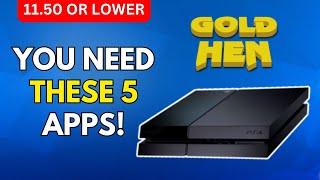 5 Must have applications to install on your Jailbroken PS4 in 2024 [upl. by Ylliw311]