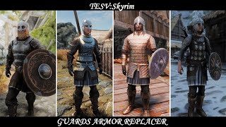 TESV Skyrim  Mod Guards Armor Replacer [upl. by Aja75]