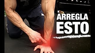 Cómo Quitar DOLOR EN LAS MUÑECAS ¡En el Gimnasio [upl. by Polish992]