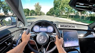 2021 MercedesMaybach S 580 POV Test Drive 3D AudioASMR [upl. by Auqeenahs]