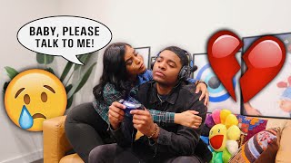 IGNORING GIRLFRIEND PRANK SHE CRIED [upl. by Acenahs]