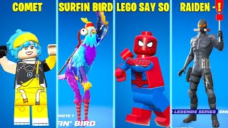 New Leaked amp Popular Fortnite Dances amp Emotes Lego Icon Series Raiden Sgt Drake Super Styles [upl. by Ellesig]