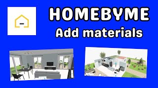 Homebyme add materials [upl. by Klotz]