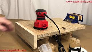 Harbor Freight Bauer 28 amp Corded Random Orbit Sander Review [upl. by Milly]