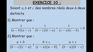 Série 1Exercice 10 Les ensembles des nombrestronc commun science شرح باللغتين العربية و الفرنسية [upl. by Nylinej]