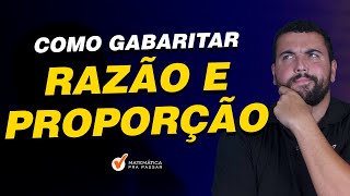 Como Gabaritar Razão e Proporção [upl. by Magavern]