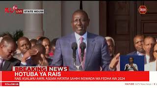 STATE HOUSE LIVE  PRESIDENT RUTO ADDRESSES THE NATION [upl. by Lyontine]