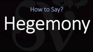 How to Pronounce Hegemony CORRECTLY Meaning amp Pronunciation [upl. by Saloma809]