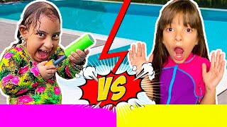 Tipos de crianças na piscina Laurinha e Helena FT MC Divertida Gatinha das Artes e Jessica Sousa [upl. by Anavas929]