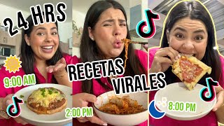 24 HRS Comiendo Recetas Virales  RebeO [upl. by Neraj]