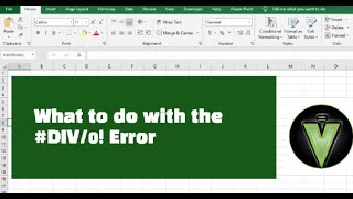 How to fix the formula error DIV0 in Excel 2013 [upl. by Hteboj]