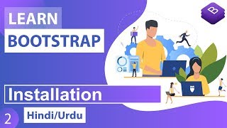 Bootstrap CSS Framework Installation Tutorial in Hindi  Urdu [upl. by Vassaux]