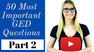 GED Math 2020  Part 2  Pass the GED with EASE [upl. by Ahsiyn]