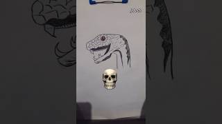 Easy drawing  pencil drawing  3d snake drawing  how to draw easy drawing starting or andingart [upl. by Siward]