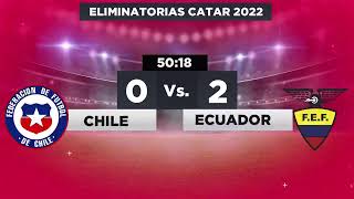 EN VIVO  CHILE VS ECUADOR  ELIMINATORIAS CATAR  RESULTADO EN DIRECTO [upl. by Croom]