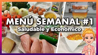 💚 Menú SEMANAL Saludable y Económico 1 🕒 Ahorra TIEMPO DINERO y Come MÁS SANO 👍 Meal Prep Español [upl. by Asihtal]