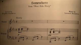 Somewhere from West Side Story Piano Accompaniment [upl. by Adabelle]