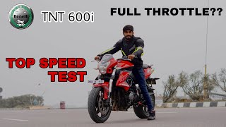 Benelli tnt 600i  top speed test  full throttle [upl. by Novanod324]