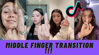 MIDDLE FINGER TRANSITION  TIKTOK COMPILATION [upl. by Littell663]