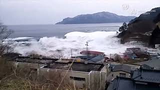 Tsunami Hits Omoe Peninsula Miyako City 311 ExtendedFixed [upl. by Francklin]