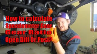 How to calculate your speedometer gear amp rear axle ratio [upl. by Eitsirhc]