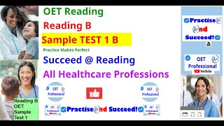 OET Sample Test 1 Reading B Practice [upl. by Anaiek]