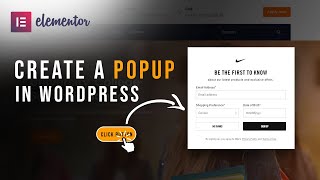 Popup on Button Click in WordPress Using Elementor  Elementor Pro Tutorial [upl. by Blatt]