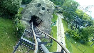 Demon Front Row 4K Glasses POV July 2024 Six Flags Great America First Time [upl. by Gnil]