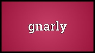 Gnarly Meaning [upl. by Lewes]