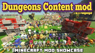 Minecraft 1165  Dungeons Content mod [upl. by Anahsal]