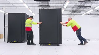 Timelapse Constructing Australias fastest supercomputer [upl. by Ueihtam]