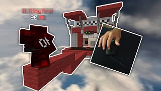 Godbridging with Handcam in solo BedWars asmr [upl. by Ahseyk90]