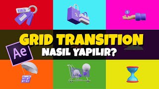 GRÄ°D GEÃ‡Ä°Å EFEKTÄ° NASIL YAPILIR  After Effects Dersleri [upl. by Wainwright]