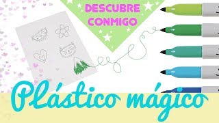 ¿QUÉ ES EL PLÁSTICO MAGICO Cómo hacer manualidades con plástico encogible paso a paso [upl. by Litta314]